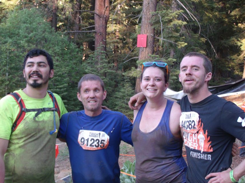 Alejandro, Mark, Rachelle, and Chris Close to the Finish Line
Keywords: Tough Mudder Tahoe Alejandro Mark Rachelle Chris