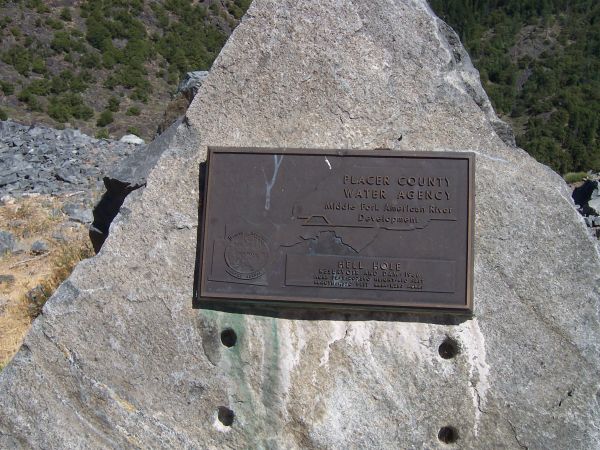 Plaque Near Hell Hole Dam
Keywords: Hell Hole