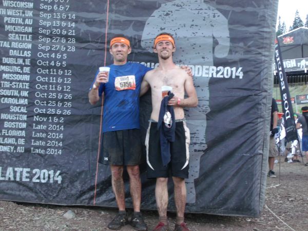 Chris and Mark after completing Tough Mudder
Keywords: Mark Chris Tough Mudder Tahoe 2014